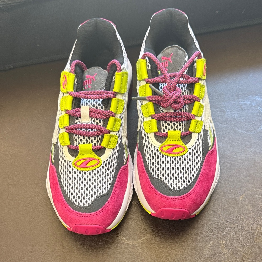 Puma Women's Sneakers - Fuchsia, Lime, Black, White